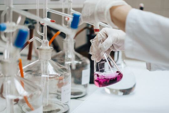 Women Working With Test Tubes and Colourful Substances