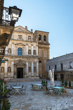 La vieille ville de Mesagne dans la r&eacute;gion des Pouilles en Italie