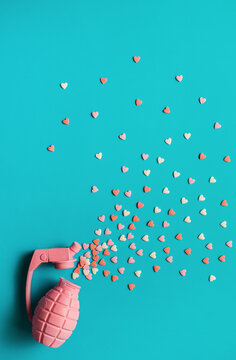 Sweet heart sprinkles explosion