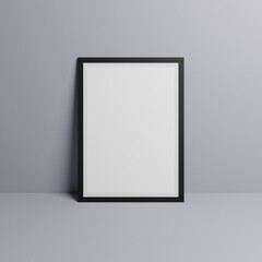 3d rendering of minimalist photo frame