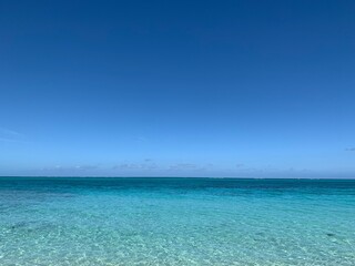Fototapeta na wymiar カリブの美しい海と空