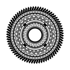 Ancient Greek round mandala art wheels