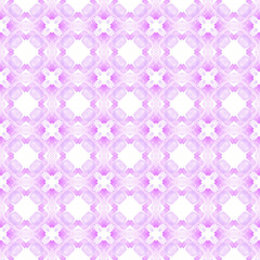 Watercolor ikat repeating tile border. Purple 