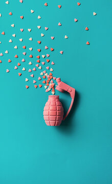 Sweet heart sprinkles explosion