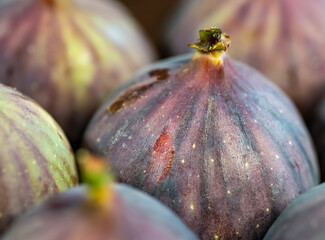 fresh figs on a market