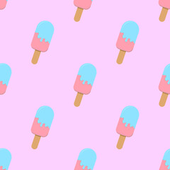 ice cream seamless pattern