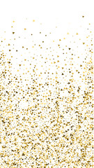 Gold triangles luxury sparkling confetti. Scattere