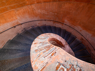 Spiral staircase in San Luca Basilica