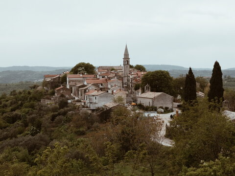 A view to a small croatian town