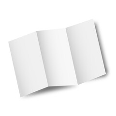 Brochure template on white background.