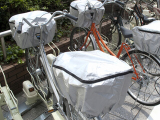 自転車のひったくり防止カバー