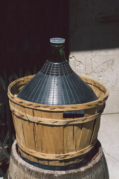 Old demijohns