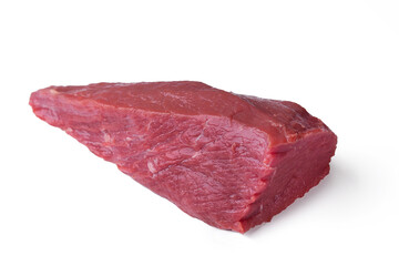 raw meat isolated on white