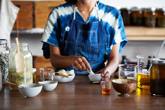 Millennial African American Woman Maker in Her Studio