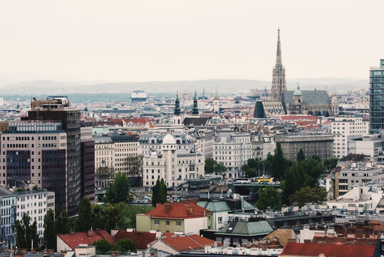 Aerial view of Vienna