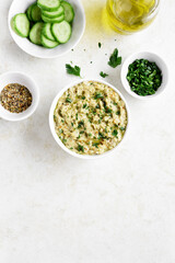 Baba ganoush (roasted eggplant dip