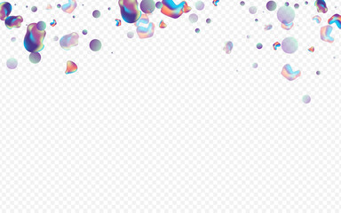 Holographic Bubbles Memphis Vector Transparent 