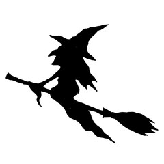 witch on a broom