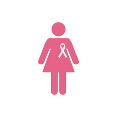 Breast cancer awareness graphic design template
