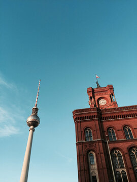 Berliner Fernsehtrum and Rotes Rathaus