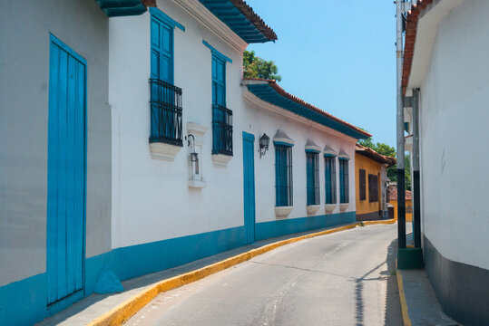 Fototapeta panish colonial house. Choroni. Venezuela