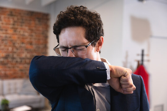 Man Coughing In The Office