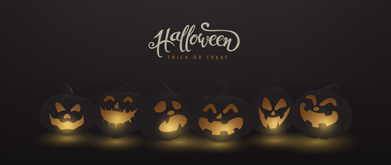 Halloween banner or party invitation background