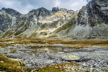 Fototapeta na wymiar Mengusovska valley, High Tatras mountains, Slovakia