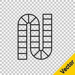 Black line Board game icon isolated on transparent background. Vector. © Kostiantyn