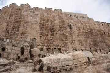 Obraz premium jerusalem old city walls