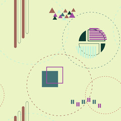 Geometric seamless pattern. Creative abstract vector background. Design for background, decorate, greeting card, poster and web banner