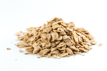 Frische Dinkelflocken aus der Schrotm&uuml;hle. Dinkel oder Spelz ist eine Getreideart aus der Gattung des Weizens 