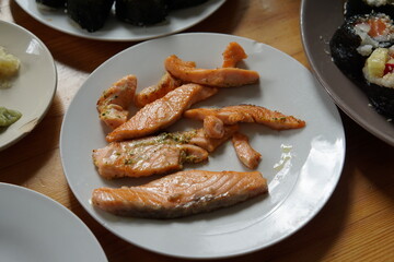 Grilled salmon