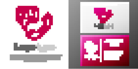 Logotype line Telephone with emergency call 911 icon isolated on white background. Police, ambulance, fire department, call, phone. Logo design template element. Vector.