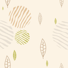 Design with autumn pattern. Vector background. Seamless pattern