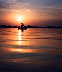 Stand Up Paddle Board at sunset