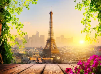 Rolgordijnen Background of Paris © Givaga
