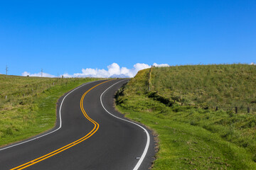 Fototapeta na wymiar The most beautiful country road, Hawaii