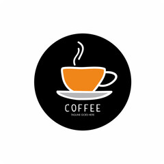 Coffee shop logo design template