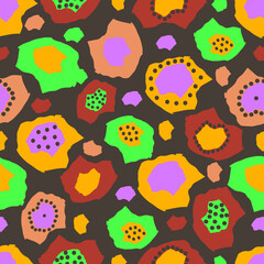 Distorted vector shapes and textures seamless pattern background. Suitable for fabrics, home decor, fashion, wallpaper, book cover, bedding,  wrapping paper, travel mug, mug, cushions projects. 