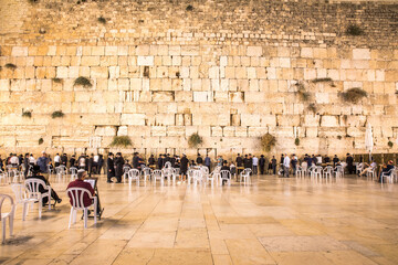 west wall in jerusalem, israel