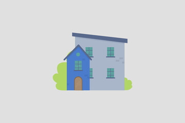 house in village vector design illustration