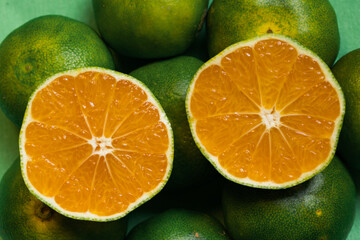 Fresh mandarin oranges fruit or tangerines