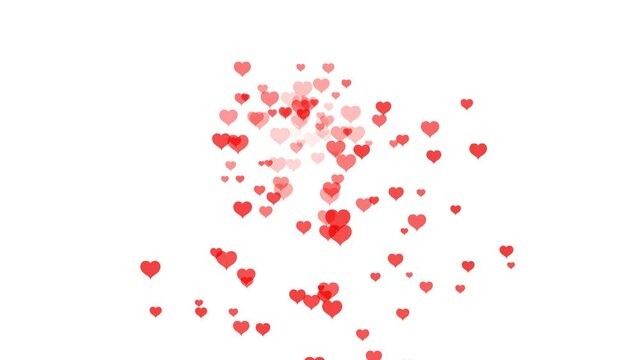 heart flying and flying in the air