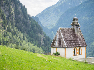 Chapel in the hamlet of Burgstein in Längenfeld, Tyrol, Austria