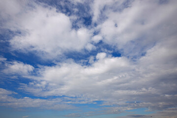 Naklejka na ściany i meble Sky clouds blue, background summer, air, natural