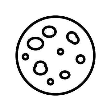 pityriasis rosea skin disease line icon vector. pityriasis rosea skin disease sign. isolated contour symbol black illustration