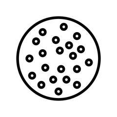 lichen planus skin disease line icon vector. lichen planus skin disease sign. isolated contour symbol black illustration