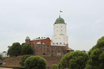 Fototapeta na wymiar St. Olaf's Castle in Vyborg. Russia 