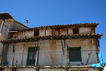 Old ruined house in a small village